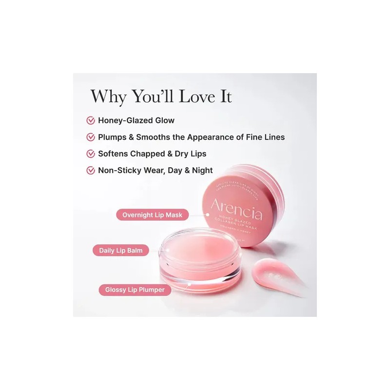 Arencia Honey Glazed Collagen Tratamiento Lip Labial Mask