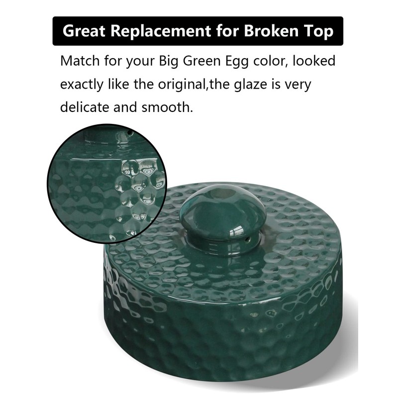 DOLAMOTY Accessories for Big Green Egg, Top Damper Cap for