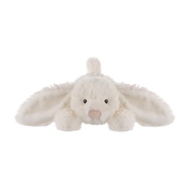 Apricot Lamb Lying Rabbit Plush Toys for Children, Soft Cute Cuddly Toy for Baby Girls and Boys, Fluffy Lying Rabbit Cream 30 cm