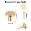 JIAQCN 6 Piezas Jaladeras Para Cajones Doradas, Adecuado Para Armarios,