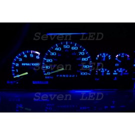 SevenLeds LED KIT for Silverado Tahoe Yukon SIERRA Suburban GMC 95-99 CHEVY CLUSTER Blue