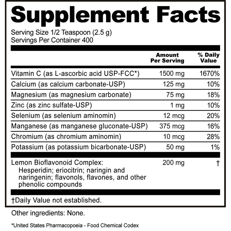NutriBiotic - Ascorbate Bio-C, 2.2 Lb. | Effervescent Vitamin C