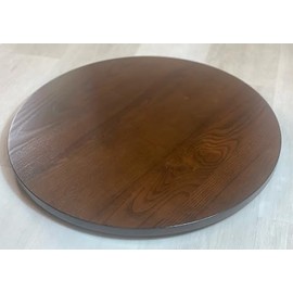Advanced Furniture 21'' Classic Wood Spinning Lazy Susan Turntable Tray