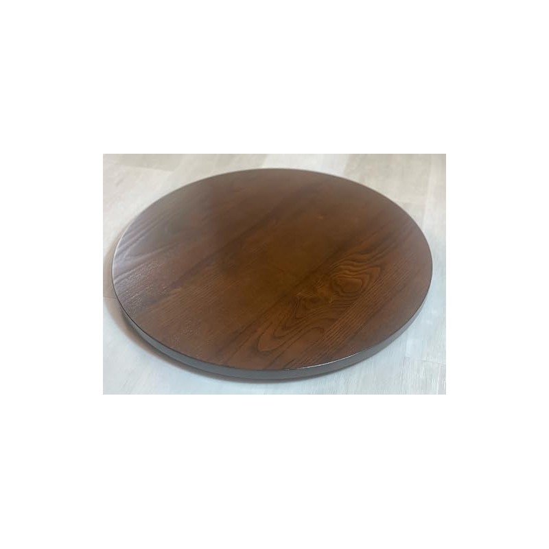Advanced Furniture 21'' Classic Wood Spinning Lazy Susan Turntable Tray