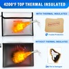 Fireproof Money Bag 4200°F - Heat Insulated, 9.8 x 6.5"