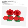 WOONEKY 1 Set Air Hockey Replacement Accessories Includes Pushers Pucks