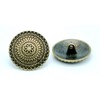 Goldgöre 5 Metal Buttons Golden Patterned 25 mm with Eyelet