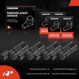 A-Premium 4-PC Front and Rear Reverse Backup Parking Assist Sensor Compatible with Select Land Rover Models - Range Rover 2002 2003 2004 2005, Replace# YDB000121, YDB000121AYS