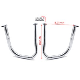 HTTMT- Rear Chrome Crash Bars Compatible with Indian Chief Challenger Roadmaster Chieftain 14-21 [P/N:MT504-007-CD]…