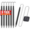 1InTheOffice Pen with Chain 7mm, Security Desk Pen with Adhesive