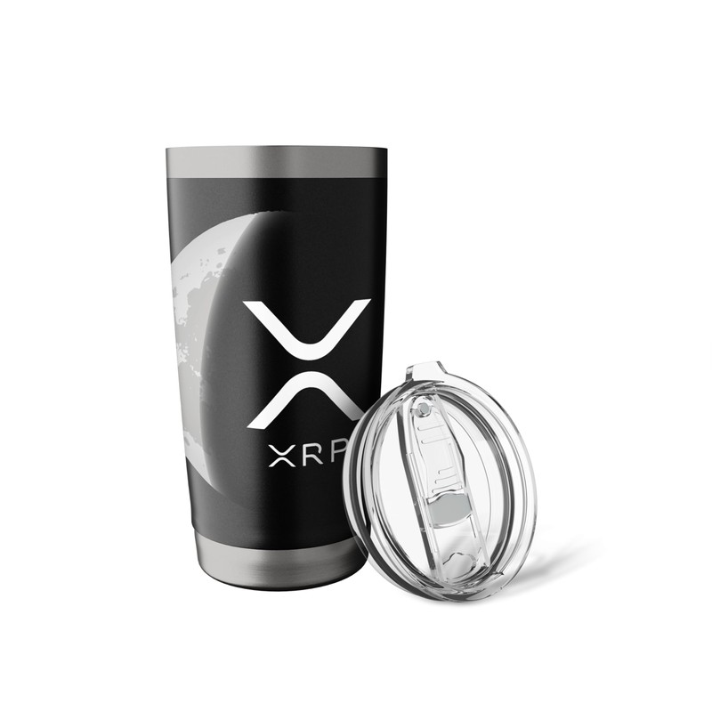 Internet money cryptocurrency Ripple XRP Moon Stainless Steel Insulated Tumbler