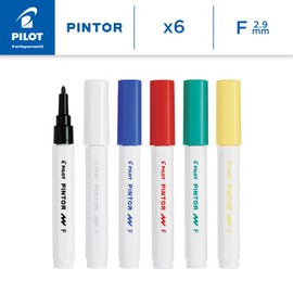 Pilot Pintor Fiber Pen Creative Marker (Pack of 6)