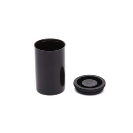 SUNF UA Pack of 20 Black Plastic Canisters for Scientific Activities Small Supplies and Treasure Hunting Equipment Film Cans with Lids