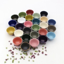 Dalsalt pottery cycle soju glass, Jeongjong sake glass, 33-color whelk drinking glass, mint / 달소금 도자기 주기 소주잔 정종 사케잔 33색 골뱅이 술잔, 민트