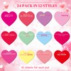 DERAYEE 24PCS Valentines Sticky Notes, 3 x 3 Inches Heart