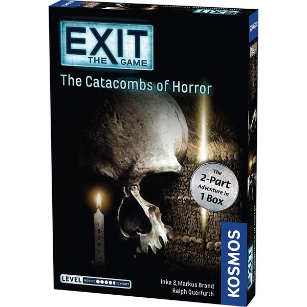 Exit: The Catacombs of Horror | Exit: The Game - A Kosmos Game from Thames & Kosmos | Card-Based, 2-Part at-Home Escape Room Experience for 1 to 4 Players, Ages 16+