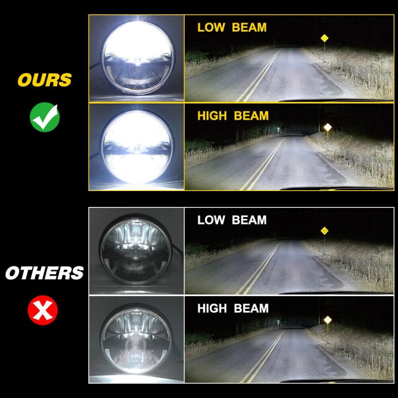 uspaits888 Pair Fit Freightliner Century Class 1996-2011 7'' Inch LED