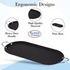 Alpine Cuisine Nonstick Oval Comal Griddle 17.5x8-Inch - Black Carbon