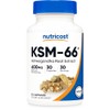 Nutricost KSM-66 Ashwagandha Root Extract 600mg, 30 Veggie Caps -