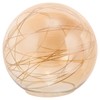 ARTIBETTER Glass Globe Lampshade Amber Glass Ball Lamp Shade with