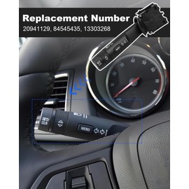 ANODZU Turn Signal Switch Assembly, Multifunction Control Combination Switch Lever, Fit for Chevy Cruze 2011-2016 for Buick Regal Verano Cascada, Replace 20941129 84545435