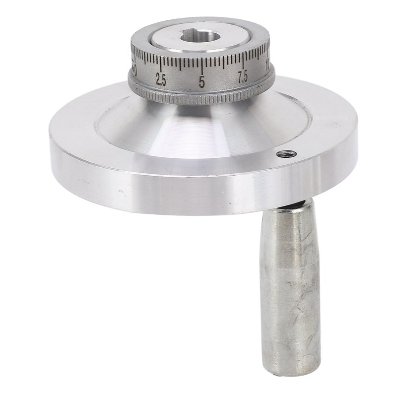 Lathe Handwheel 80mm Aluminum Alloy Hand Wheel with Crank Handle