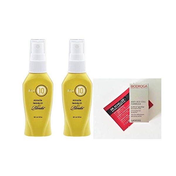 it's a 10 Miracle Leave In for Blondes 2 oz. (Pack of 2) + 2 free samples