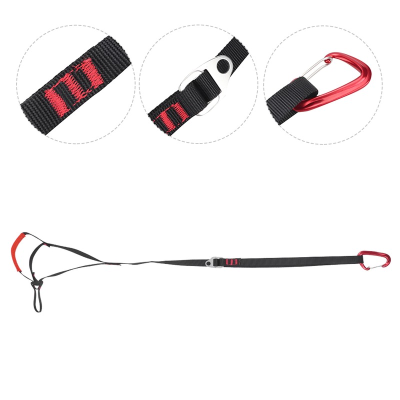 Outdoor Sports Adjustable Climbing Ascender Strap Rope Foot Belt Rock