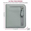 GADIEMKENSD Small Wallet Top Grain Leather RFID Blocking Mini Bifold