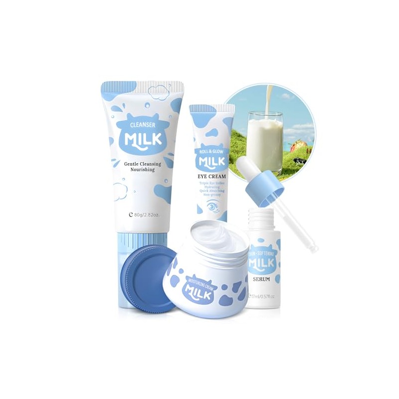 RodPere - Kit de Cuidado Facial con Leche para Ni?as