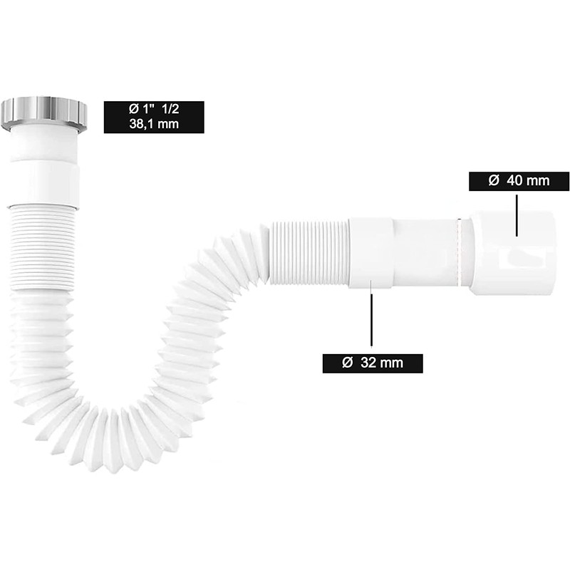 Joker Kitchen Sink Drain Hose 1 Inch 1/4 1 Inch
