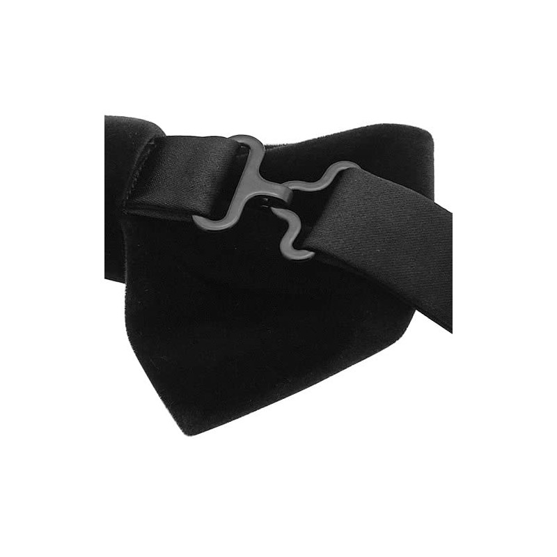 Bowties.jp bd525 Black Velour Deformable Bow Tie Bowtie Easy Fit