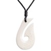 81stgeneration HEI Matau Fish Hook Bone Necklace - Hawaiian Hook
