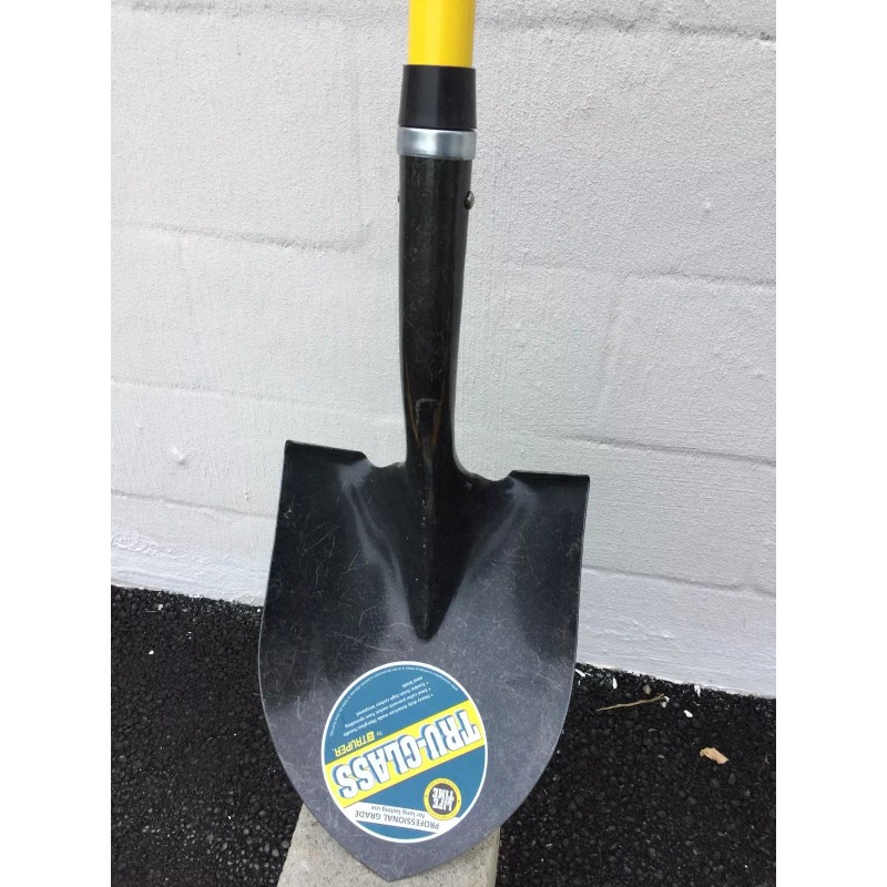 Truper Tru-Glass Long Fiberglass Handle Round Point Shovel