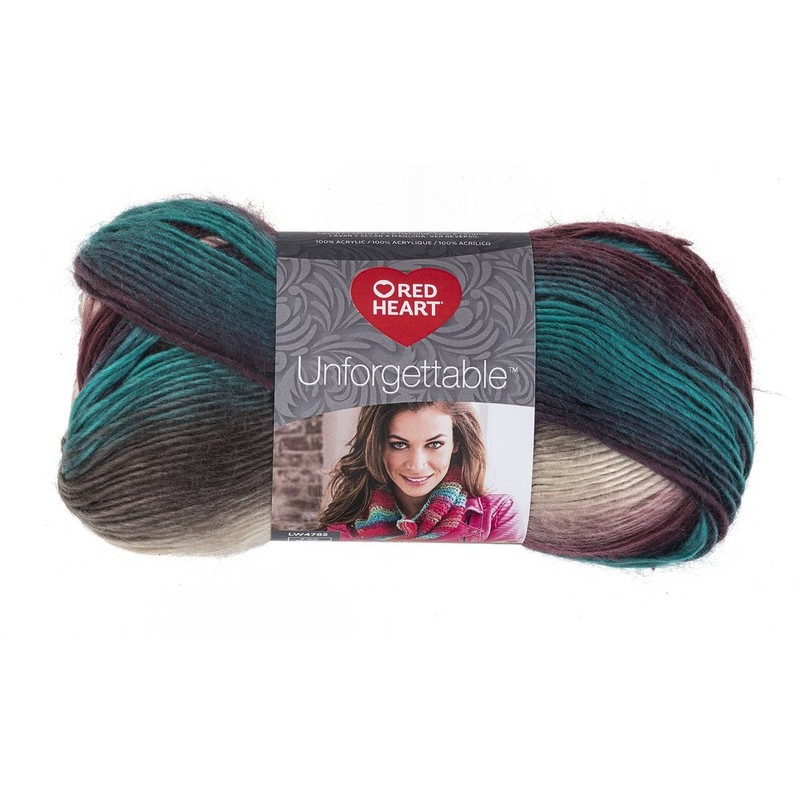 Red Heart E793-3952 - Hilo inolvidable de Tealberry, 1 Paquete,