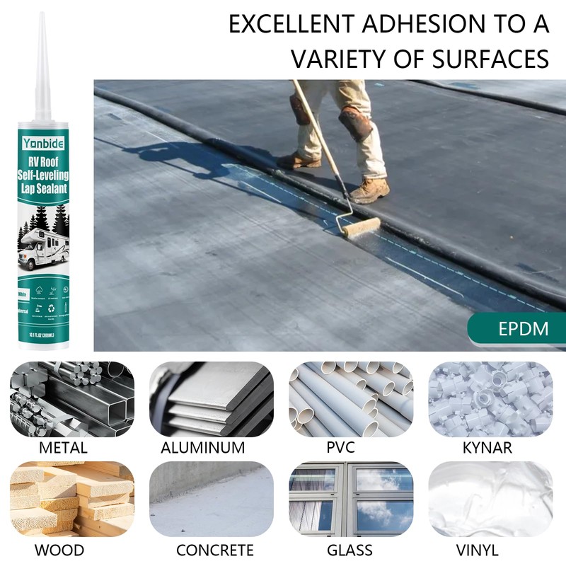 Felizshop RV Silicone Sealant - RV Roof & Caulking White,