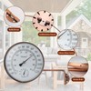 Dunuo 6-Inch Outdoor Thermometer with Humidity - Analog Temperature Gauge