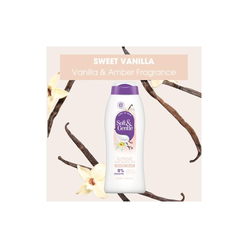 Soft & Gentle Sweet Vanilla Supreme Hydration Sulfate Free Shower