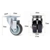 4PCS Casters Wheels 2 inch Heavy Duty Swivel Soft Rubber