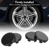 4pcs Wheel Center Caps Plastic Universal Carbon Fiber Style Center