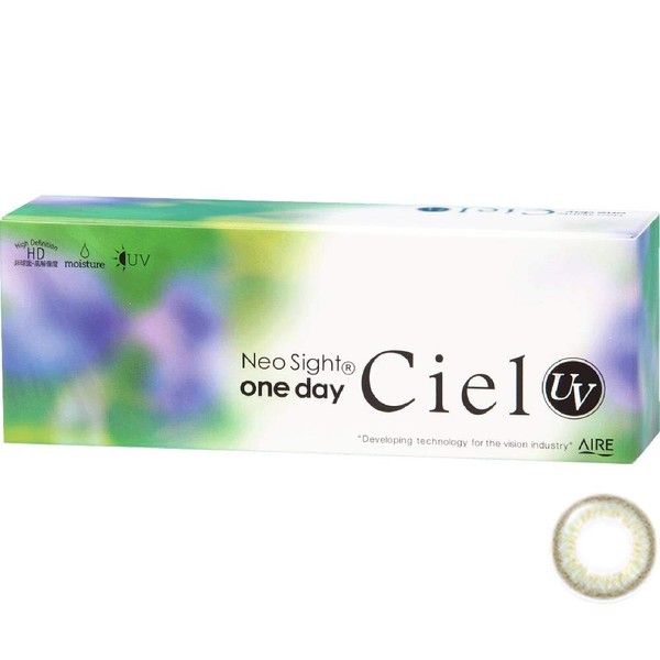 ネオサイト ネオサイトワンデーシエルUV シエルウォーターミント 30枚入り (PWR ±0.00)