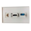 Ulyris HDMI USB3.0 Cat6 Wallplate Ethernet Wall Plate Panel Size