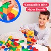 PREXTEX 150-Piece Building Blocks Set for Kids - 5-Color Building