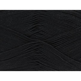 King Cole Giza Cotton Knitting Yarn 4 Ply 2201 Black - per 50 gram ball