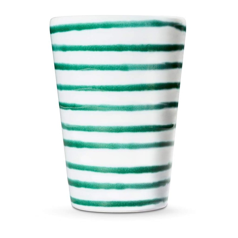 GMUNDNER KERAMIK Drinking Cup Capacity: 0.28 Litres Green Flamed Crockery