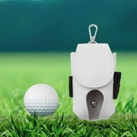 ( )EAS White Golf Pouch Golf Ball Bag Portable Golf Case / ( )EAS 골프용파우치 화이트 골프볼주머니 휴대용 골프케이스