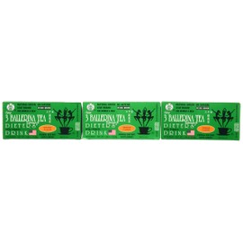 3 BALLERINA TEA DIETERS DRINK EXTRA STRENGH ORANGE FLAVOR (3 boxes)