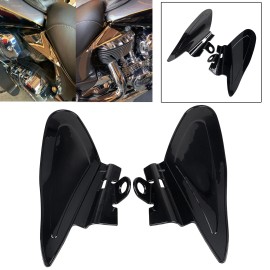 Unbranded Black Saddle Shield Heat Deflectors For Indian Chief Chieftain Limited Classic