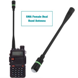 EMSea SMA Female Dual Band Antenna 136-174MHz 400-470MHz Compatible with Baofeng UV-5R BF-F8HP