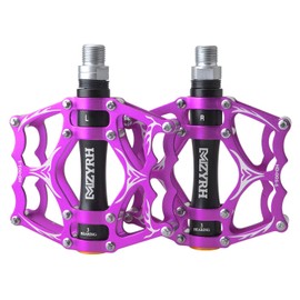 TRADE ThinkTop 6 Bearing Road Mountain Bike Platform Pedals Flat Aluminum Sealed Ever Lubricate Bearing Axle 9/16